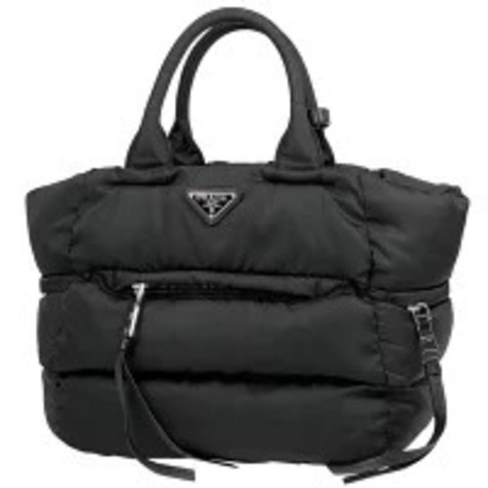Prada Plate 2way Shoulder Bag Nero Black